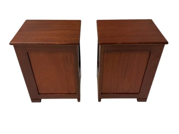 Art Deco Modernist Nightstands by J.A. Muntendam for L.O.V. Oosterbeek, 1920s